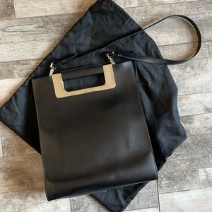 Porsche Design black leather bag